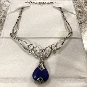 Carolyn Pollack American West Sterling Necklace with Lapis Enhancer 16 “